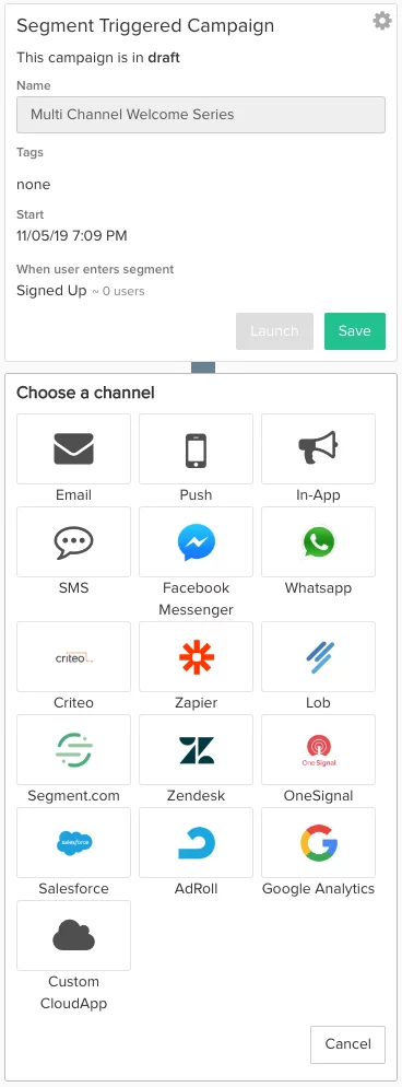 Cloud app journey screenshot
