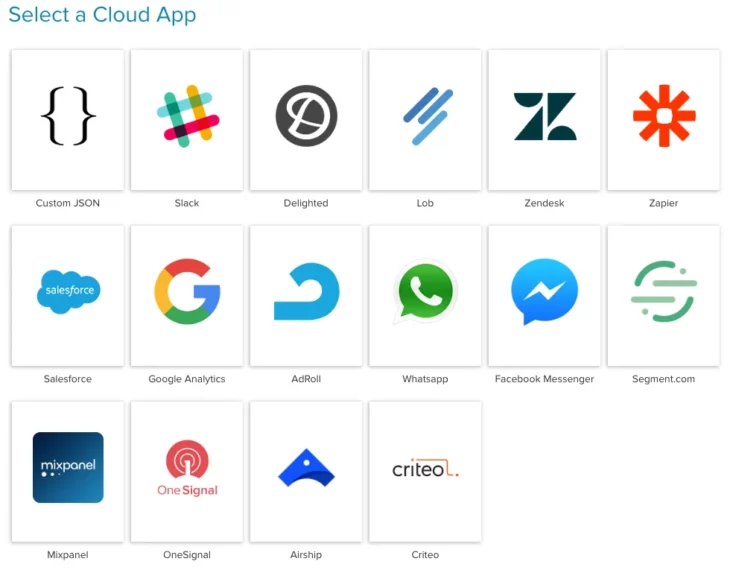 Cloud app deck screenshot