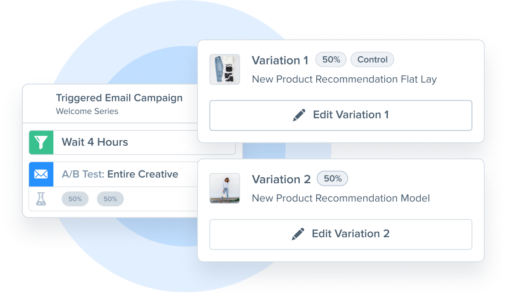 A/B test example for triggered email campaigns