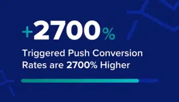 Triggered Push Conversion Rates are 2700% Higher