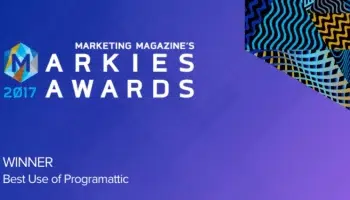 Markies Awards 2017 winner for best use of programattic
