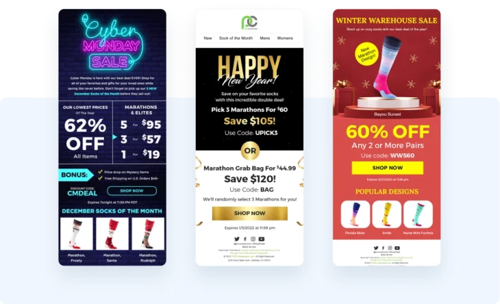 3 examples of mobile email offers
