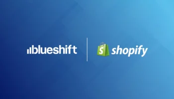 Blueshift and Shopify logos