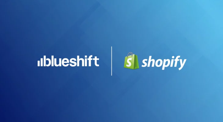 Blueshift and Shopify logos
