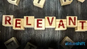 Letter blocks spelling out the word "relevant"