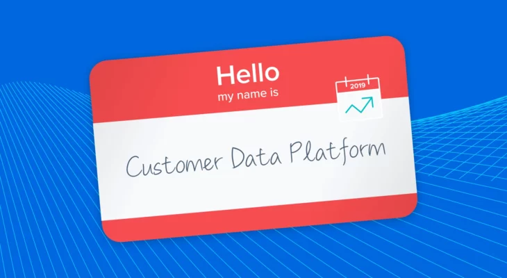 "Hello my name is: Customer Data Platform" sticker