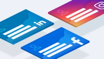 Icons for LinkedIn, Instagram, and Facebook