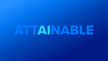 The word "attainable" with the letters "AI" highlighted