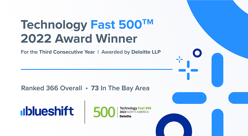 Blueshift Wins for FastestGrowing Companies on Deloitte Technology