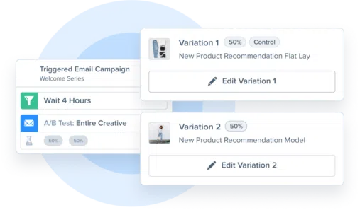 A/B test example for triggered email campaigns