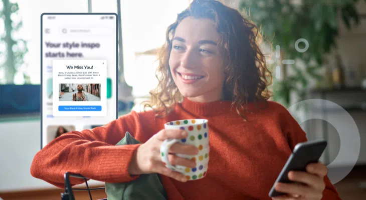 stock image of a consumer online shopping on her phone for a blog about 10 Ways to Reactivate Dormant Customers Ahead of Black Friday 2024