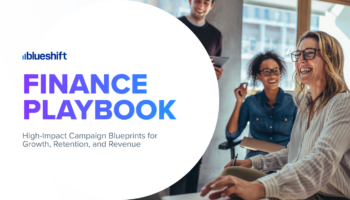 Cover for the finance playbook by Blueshift