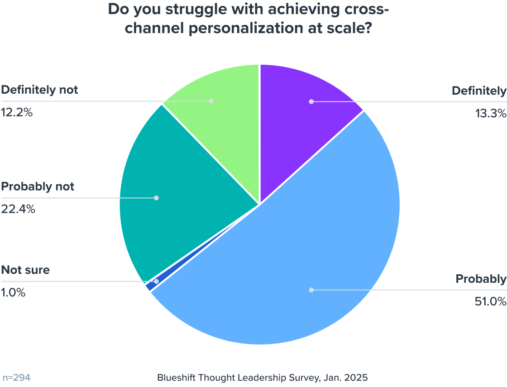 Pie chart displaying the struggles