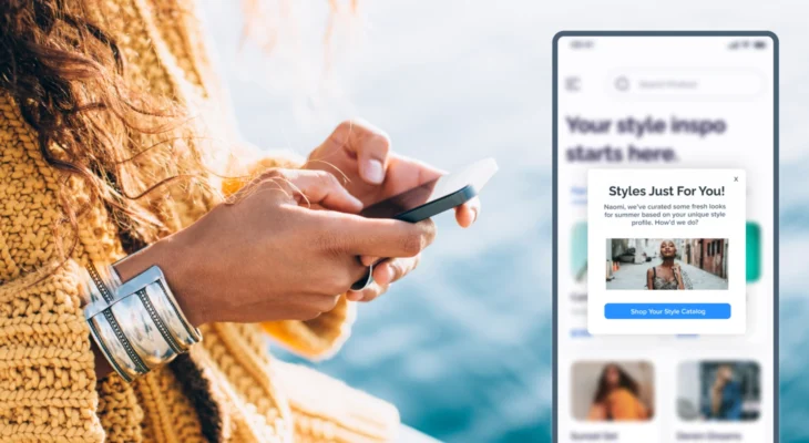 Live Content updates on a mobile device