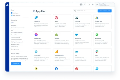 cross channel marketing hub app