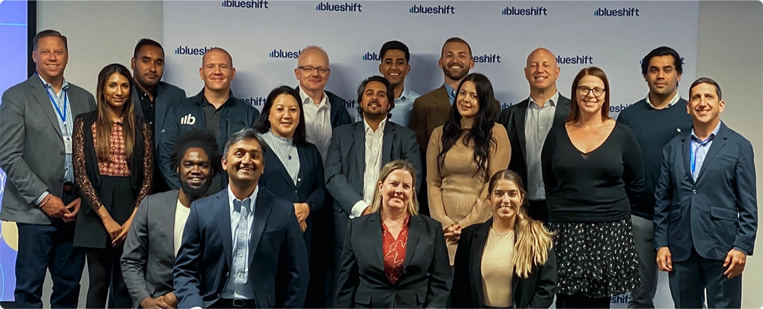 group photo of blueshift employees