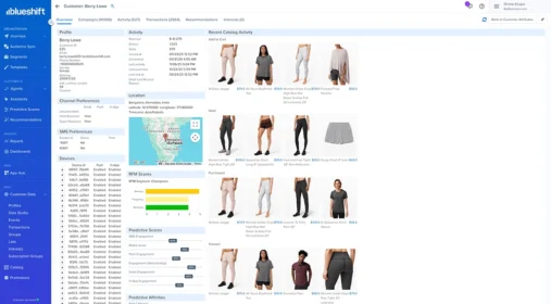 Profile unification in-app view